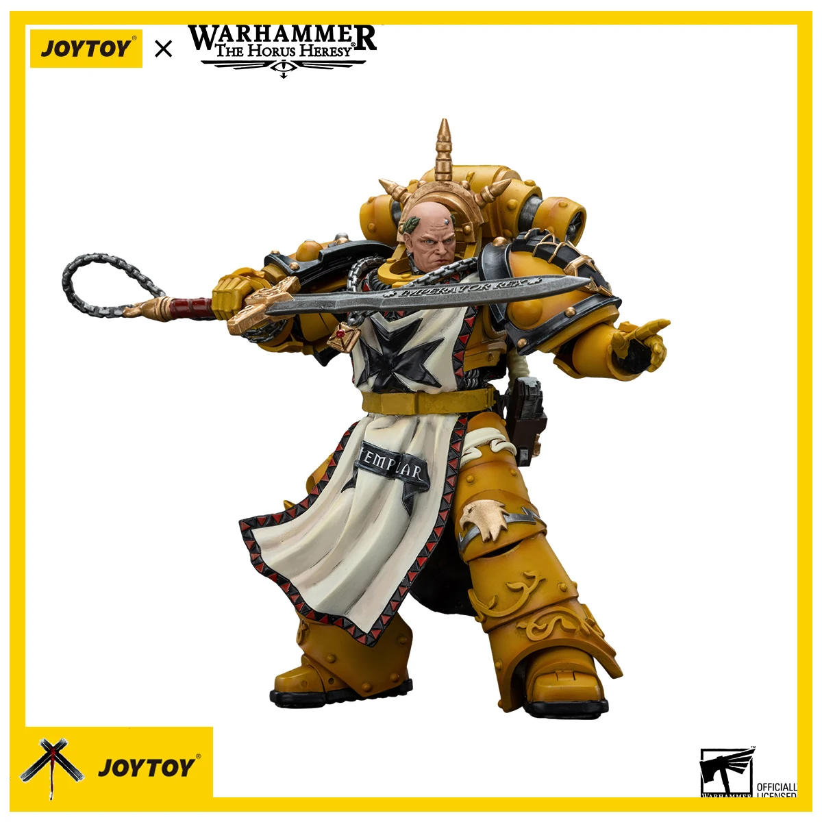 

Genuine JOYTOY Warhammer Figure Sigismund First Captain of the Imperial Fists Joint Movable Model Doll Collect Decor Toys Gift