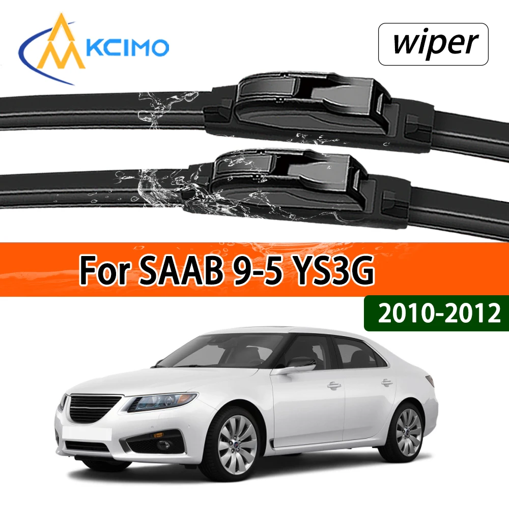 

High Performance Silent Wiper Blades 2pcs For SAAB 9-5 YS3G 2010-2012 All Season Clear Visibility Car accessories