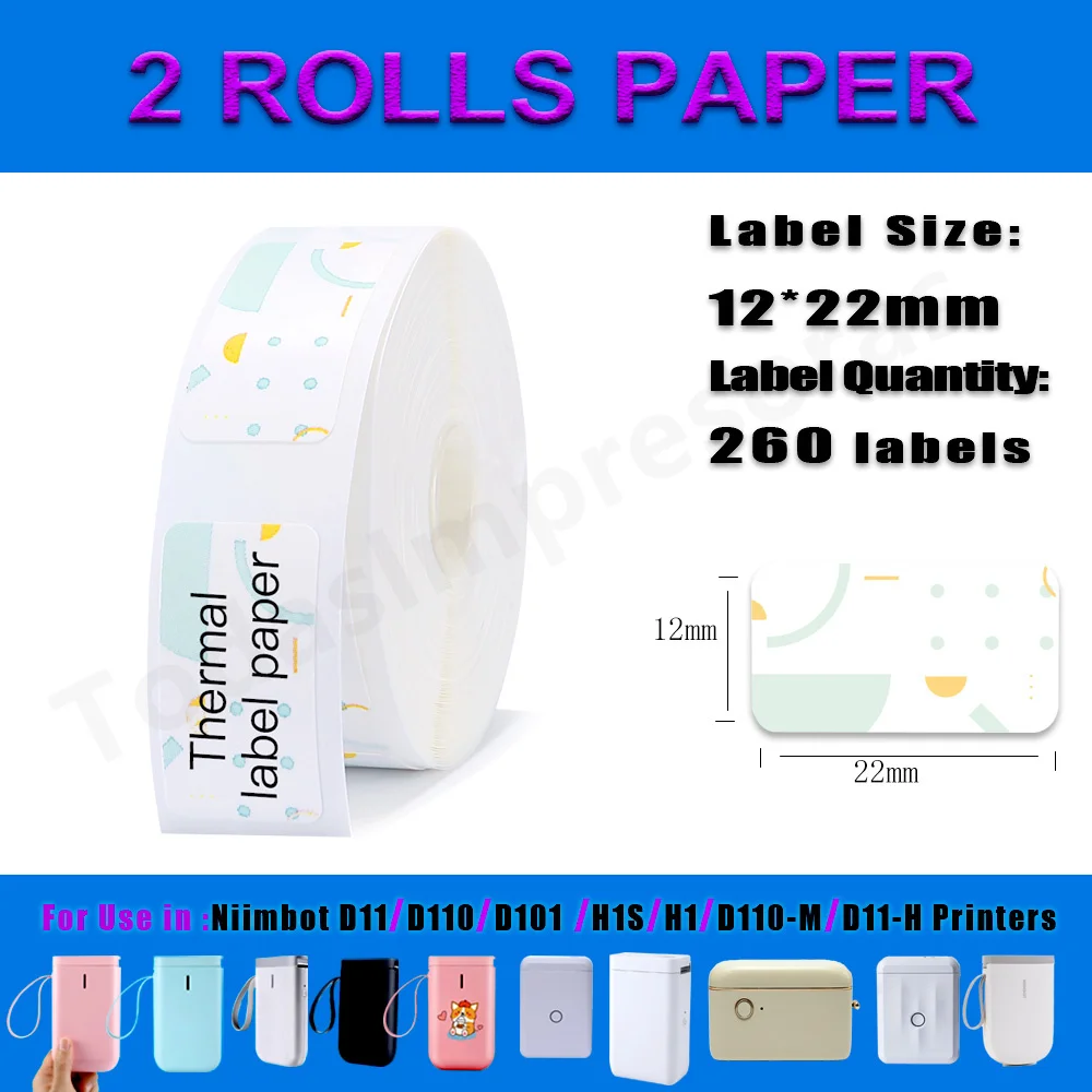 300dpi Niimbot D11 Mini Portable Thermal Printer Adhesive Label Maker Lightweight Printer For Stickers D110 Label Machine New