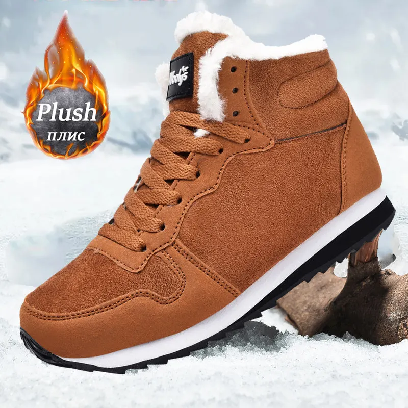 Women Boots Comfortable Winter Shoes Women Boots Warm Winter Sneakers Snow Boots Waterproof Winter Unisex Ankle Boots Men Shoes