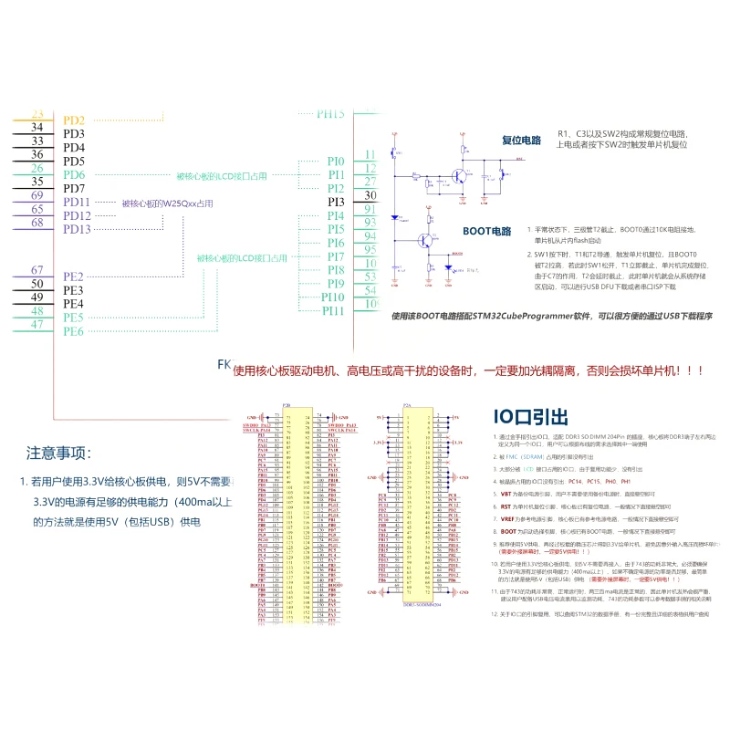 1PCS  New Original  STM32H743IIT6 Core Board STM32H743 Development Board 480MHz 2MFlash 1M SRAM