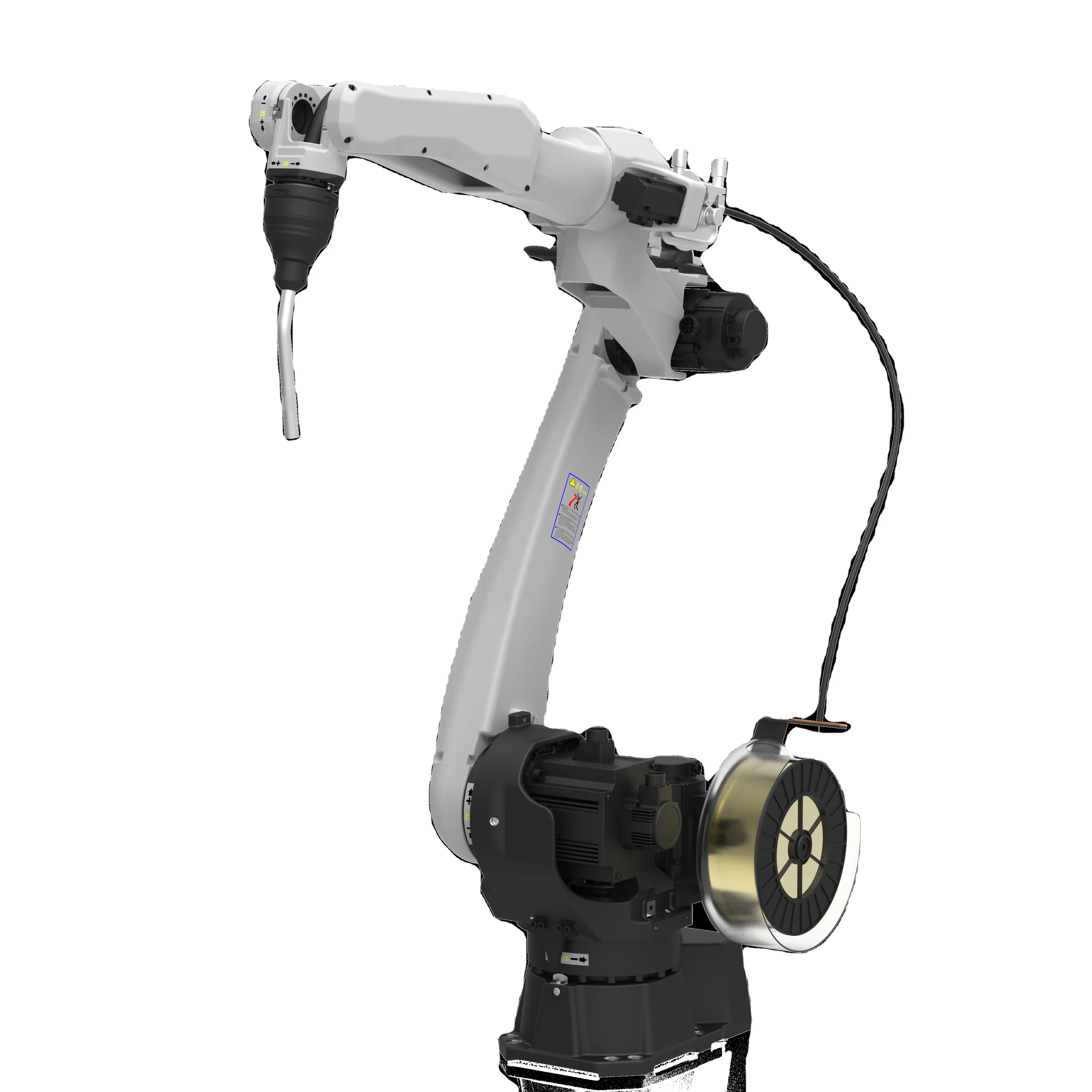 Industrial 6 Axis Welding Robot Arm +Control Cabinet Teaching Pendant+air Cooling Guun TC-06-1500