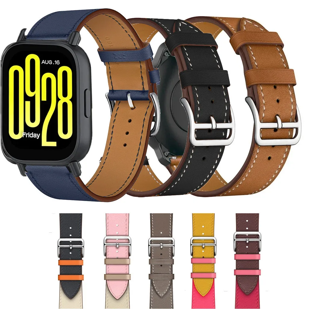 

Leather Strap for Redmi Watch 5 Active Replacement Smart Watch Band