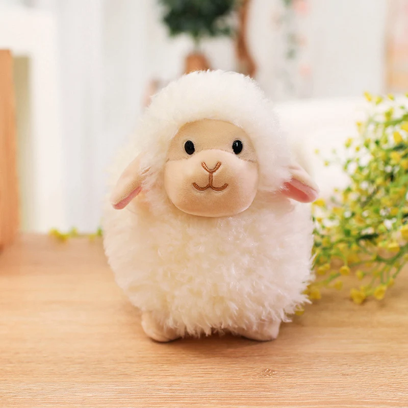 卸売 22cm/35cm 綿菓子 ドゥドゥ 羊のぬいぐるみ ソフトアルパカ人形 詰め物入り羊のぬいぐるみ 赤ちゃんのおもちゃ 子供へのギフト ホームデコレーション