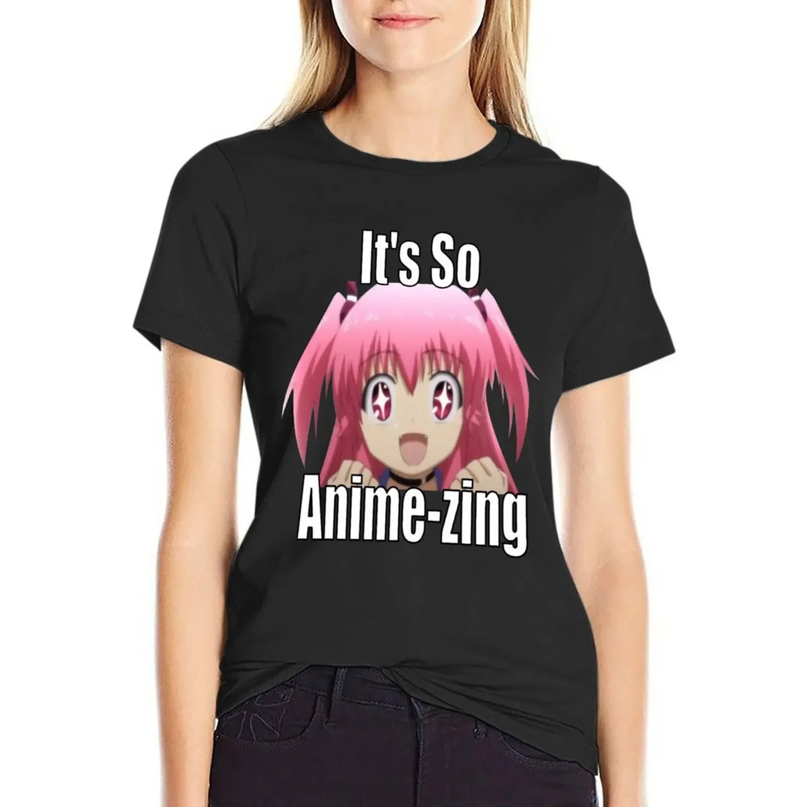 

It's So Anime-zing T-Shirt summer top customizeds Female clothing workout shirts for Women