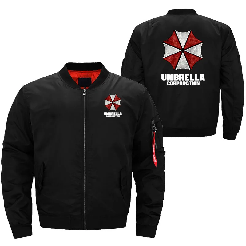 Fashion New Baseball Jacket Four Seasons Thin Men\'s Jacket Umbrella Corporation print Jacket Locomotive Jacket Bomber Jacket