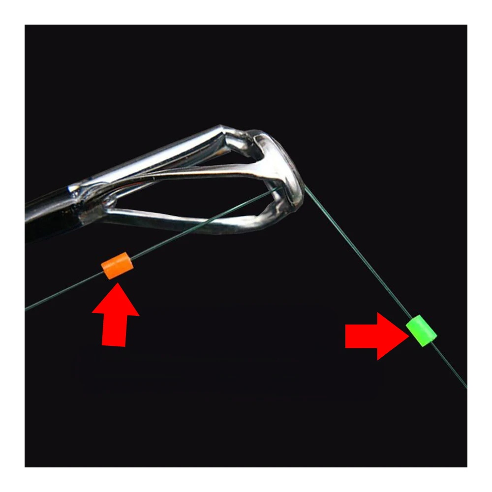 Professional Fishing Space Bean Connector Terminal Stopper Buoys Silicone Anti-Strand Resistance Float Gear Line Stop Bobber