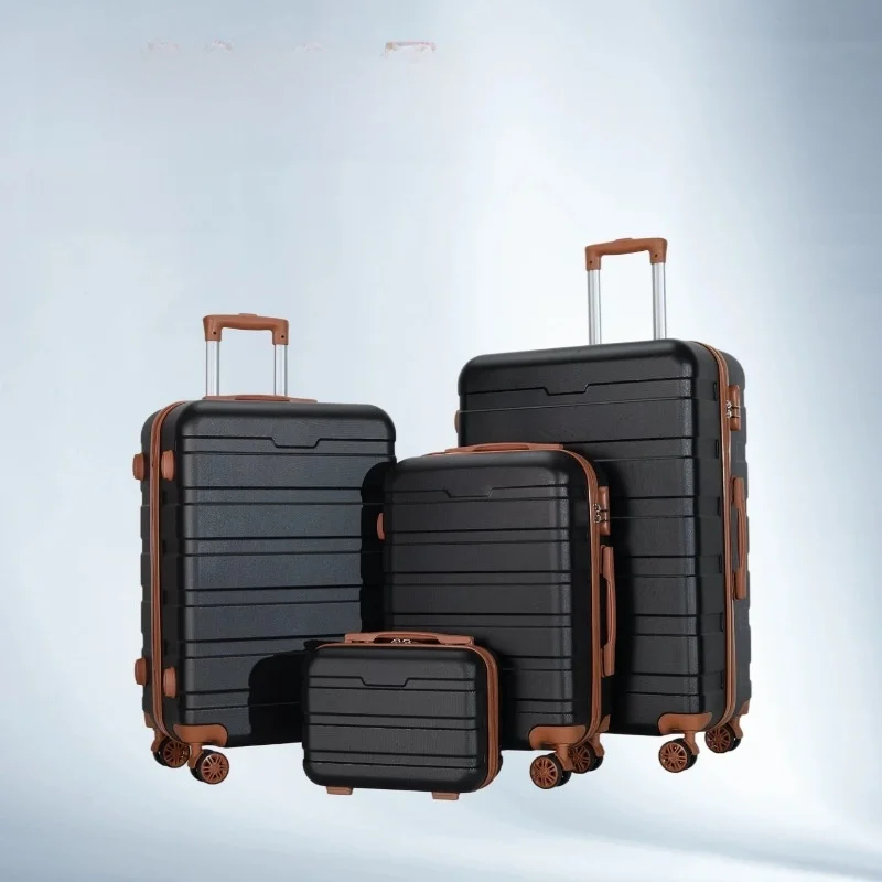 high-aesthetic-20-inch-carry-on-suitcase-large-capacity-luggage-handle-travel-resistant-abs-material-single-rod-anti-fall
