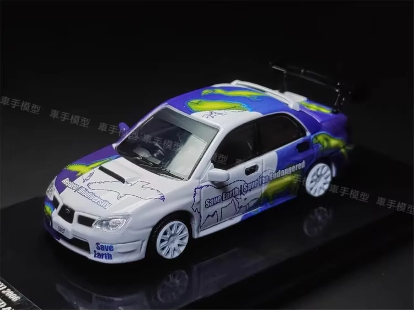 

MC64 Impreza WRX STI 2006 save the earth-endangered animals Minicar 1 64 Scale