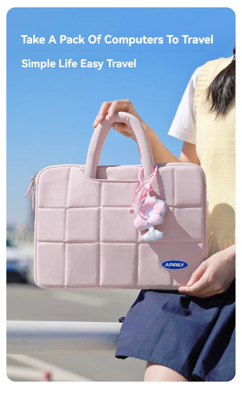 Laptoptasche 13,3 14 15 15,6 Zoll Aktentasche Hülle für MacBook Air Pro Xiaomi Huawei ASUS Notebook-Tasche Herren Damen Tragbare Handtasche – Detail 7