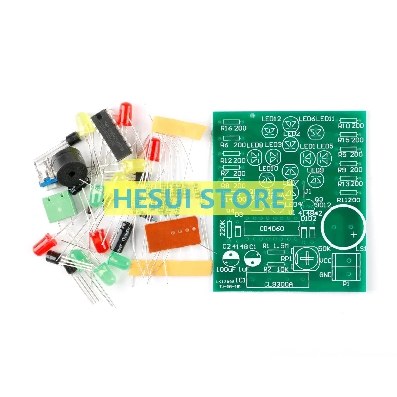 CD4060 dream lamp production kit electrician electronic music color lights practical training DIY spare parts skills teaching