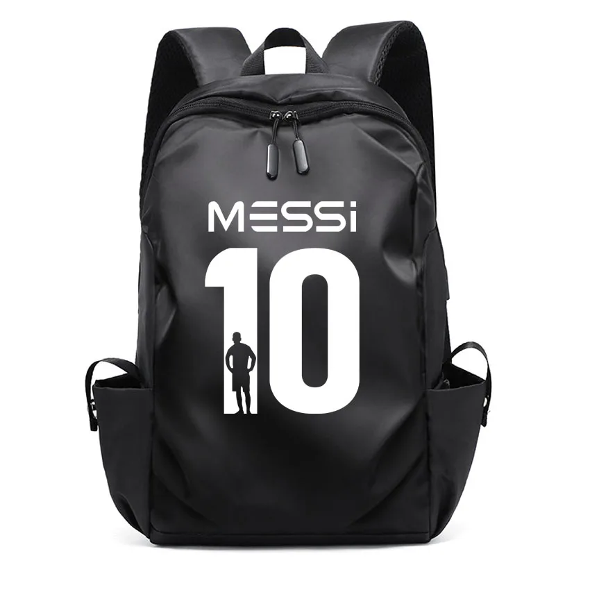 

M Female Laptop Football Super Stars ME SSI Pattern Print Travel USB Backpack Girl School Bag College Student Women Man Backpack