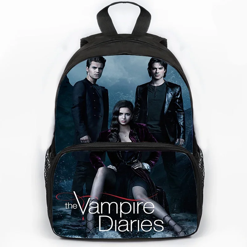 The Vampire Diaries Child Backpack TV Series Students Schoolbag Large Capacity Teenager Laptop Backpack Boys Girls Bookbag Gift