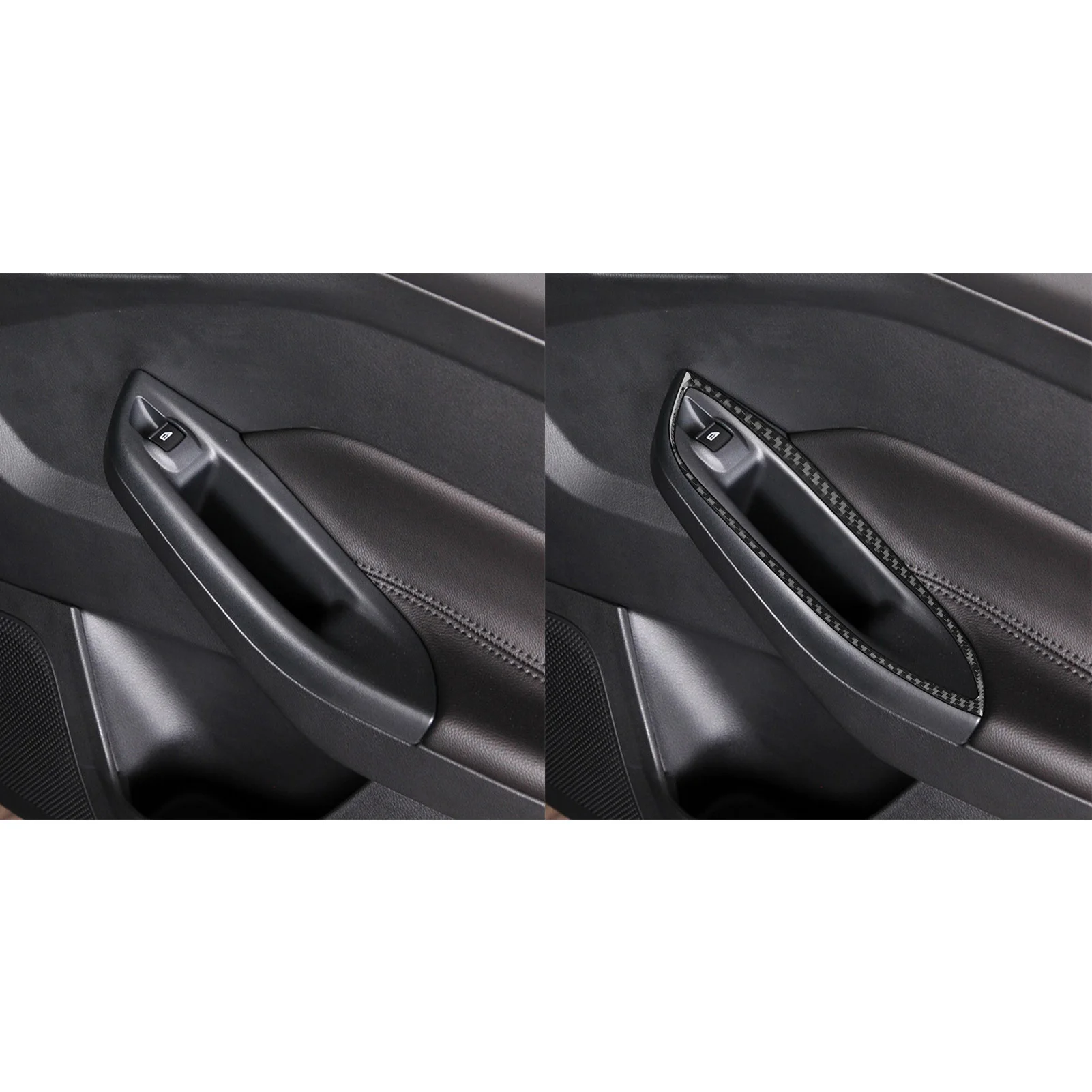 

Для Ford Focus MK3 2012-2018 углеродное волокно, переключатель подъема заднего окна, рамка, панель, накладка, аксессуары для салона автомобиля, наклейка