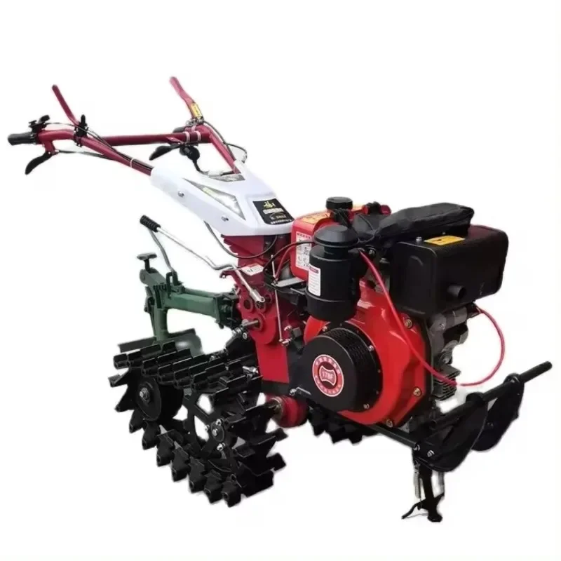 

Double crawler diesel micro tiller rotary tillage weeding ditching agricultural use Oscillating Multi-GardenTools Garden Power