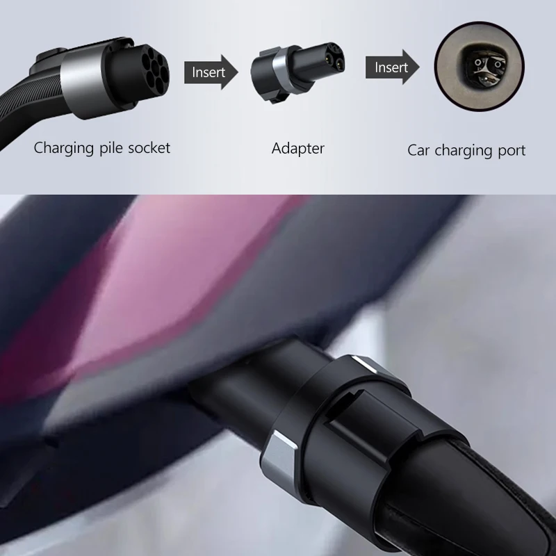 QIAO 테슬라용 충전 어댑터, 테슬라 모델 3, Y, X, S, NACS-J1772 용, J1772 EV와 호환 가능, 최대 80A, 280V