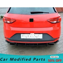 Factory ABS Rear Blade Bumper Diffuser Splitters For Seat Leon Cupra 5F MK3 2012 2013 2014 2015 2016