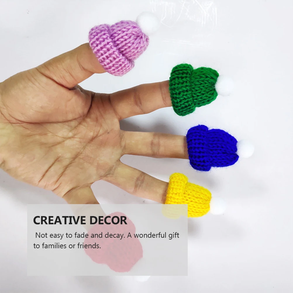 

20 шт., мини-шерстяная шляпа, декор, рождественские украшения, украшения ручной работы для чехла для телефона, аксессуары для одежды, мини-шляпа