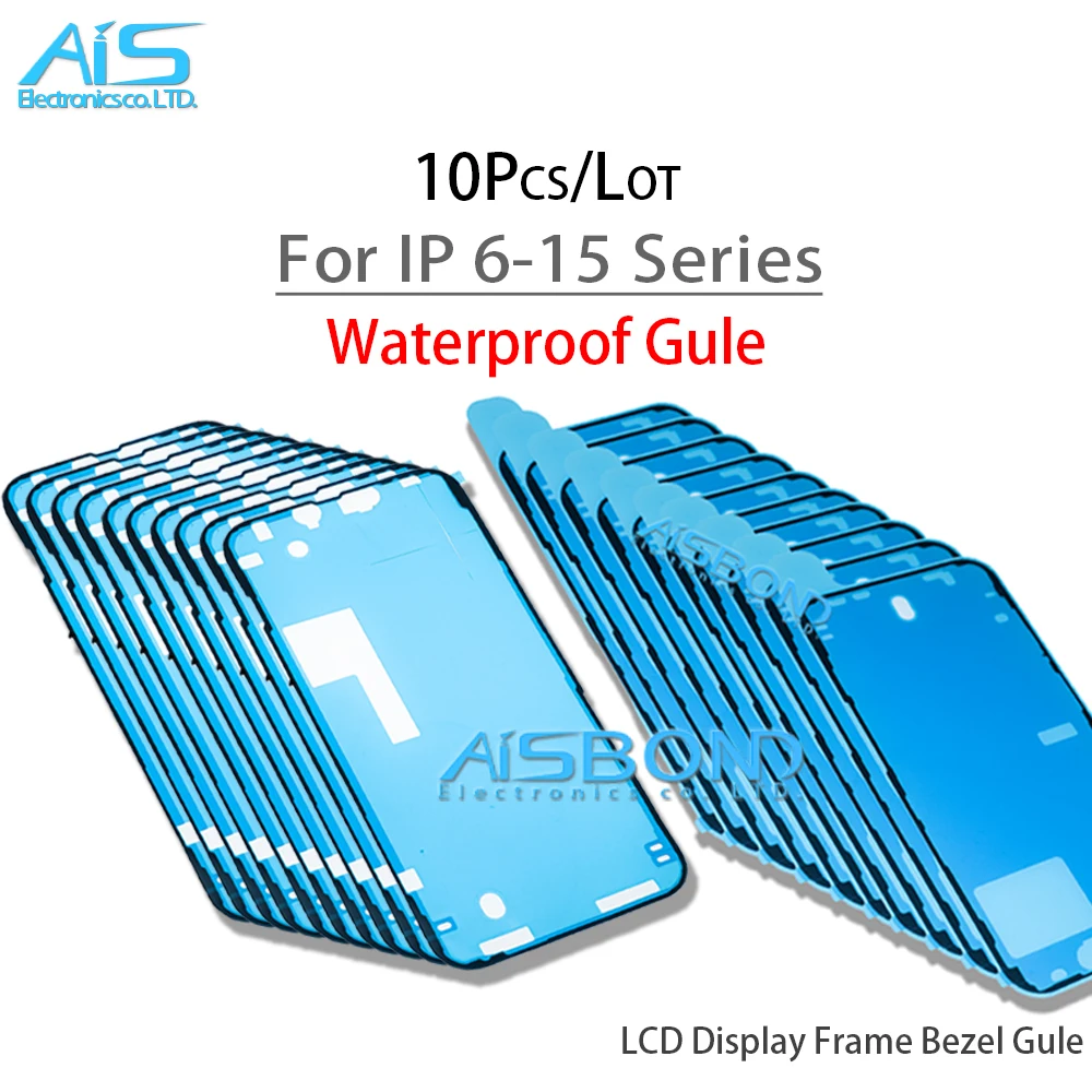 10szt Ramka wyświetlacza LCD Wodoodporna taśma uszczelniająca Klej Naklejka do iPhone 15 14 13 12 11 Pro Max Plus Mini X Xs XR 7 8