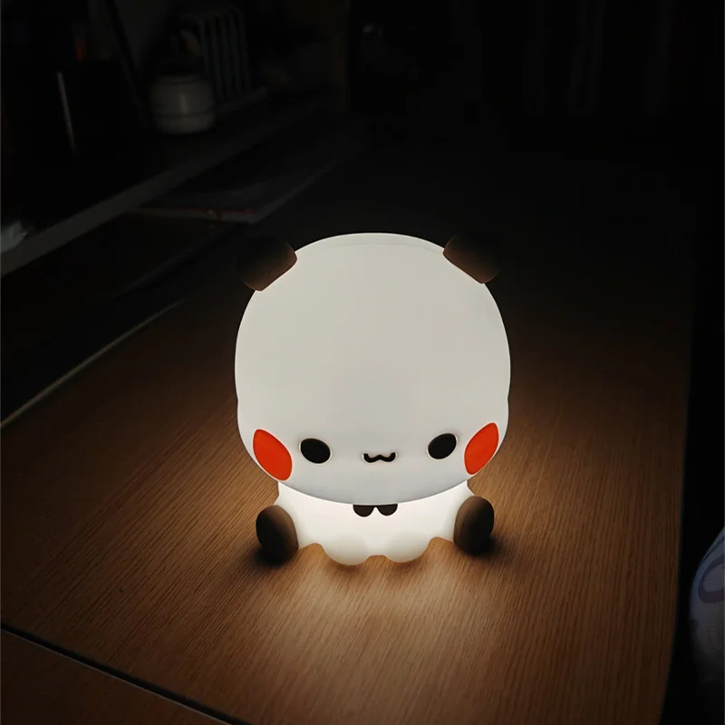 15cm Anima Cartoon Nightlight Panda Bear Led Night Light Lamp Bubu Dudu Cute For Kids Bedside Bedroom Living Room Decorative Toy