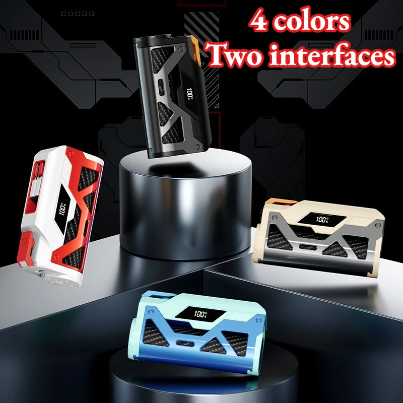 

10000 мАч Mecha Style Capsule Power Bank Мини Портативный 22,5 Вт Быстрая зарядка Встроенный кабель Внешний аккумулятор для iPhone Type-c