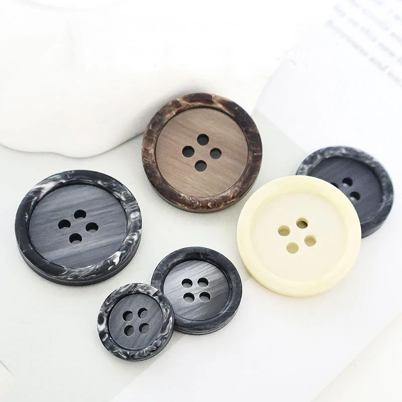 

20 шт./лот, 15-28 мм, ретро-узор, черная кофейная смоляная пуговица, ветровка, костюм, брюки, пальто, декоративные пуговицы N693