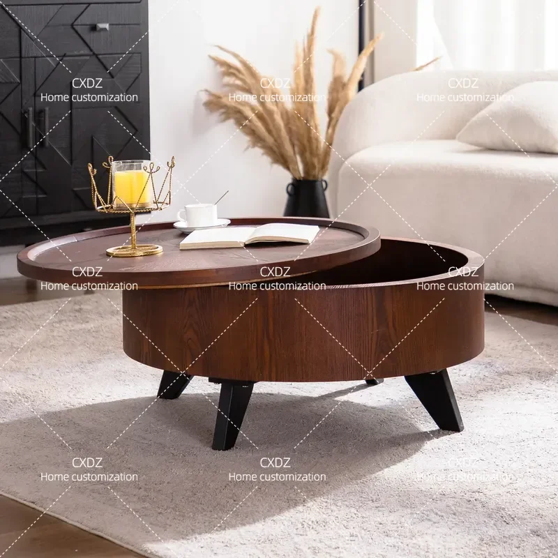 Medieval Style Coffee Table for Living Room Small Apartment Household Italian Design Tea Table Compatible with B&B Sofa