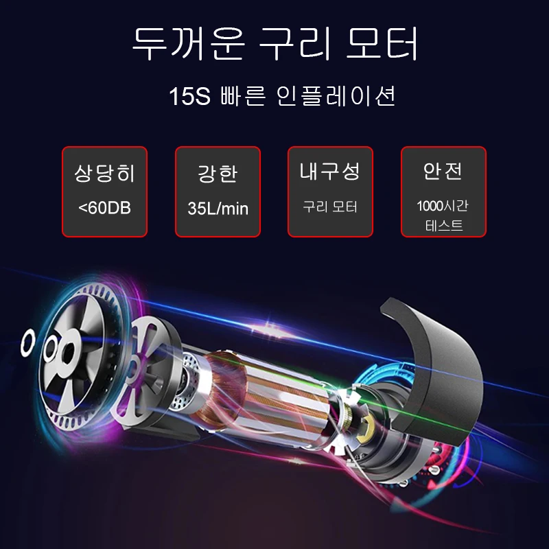 휴대용 미니 자체 추진 전기 타이어 펌프, 휴대용 무선 디지털 디스플레이, 자동차 타이어 팽창기 펌프