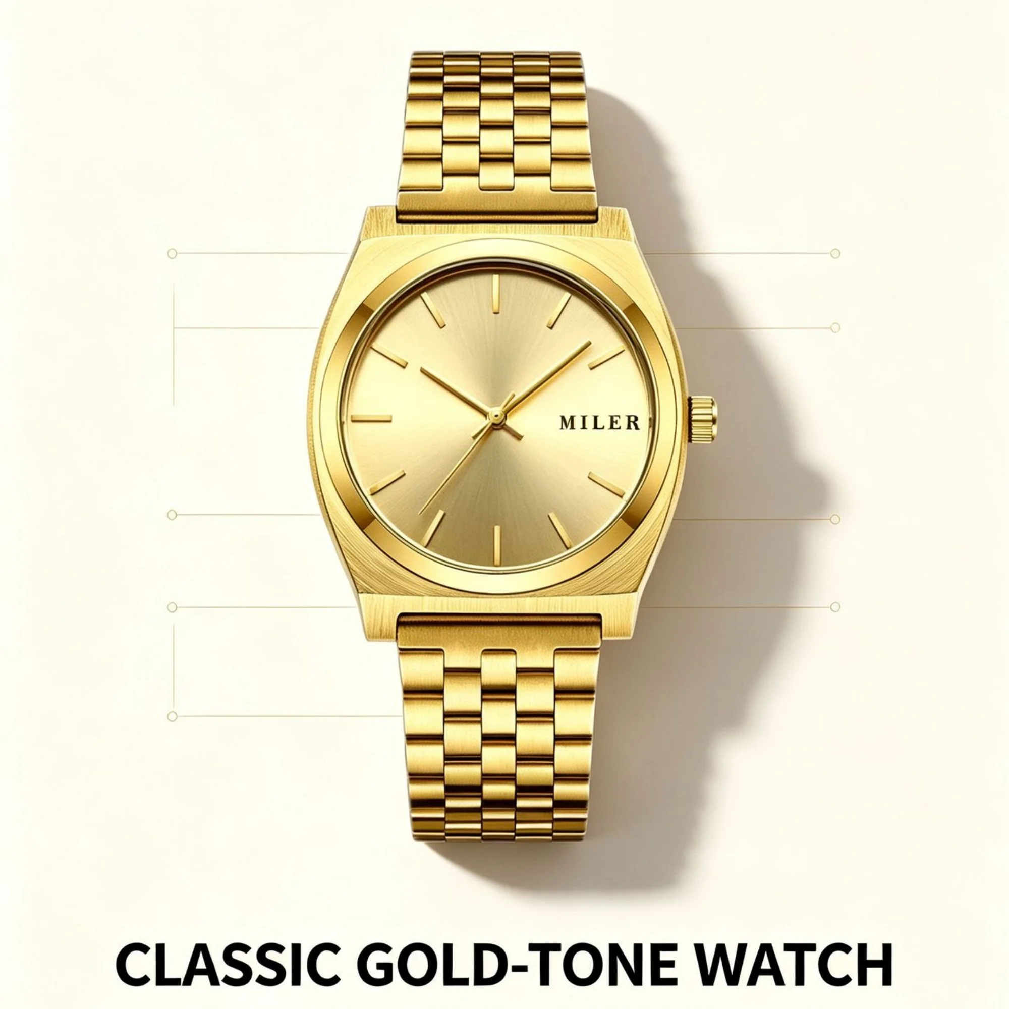 นาฬิกาข้อมือผู้ชาย สายทอง ควอต - Vintage Watch Collecting บทวิจารณ์และราคา