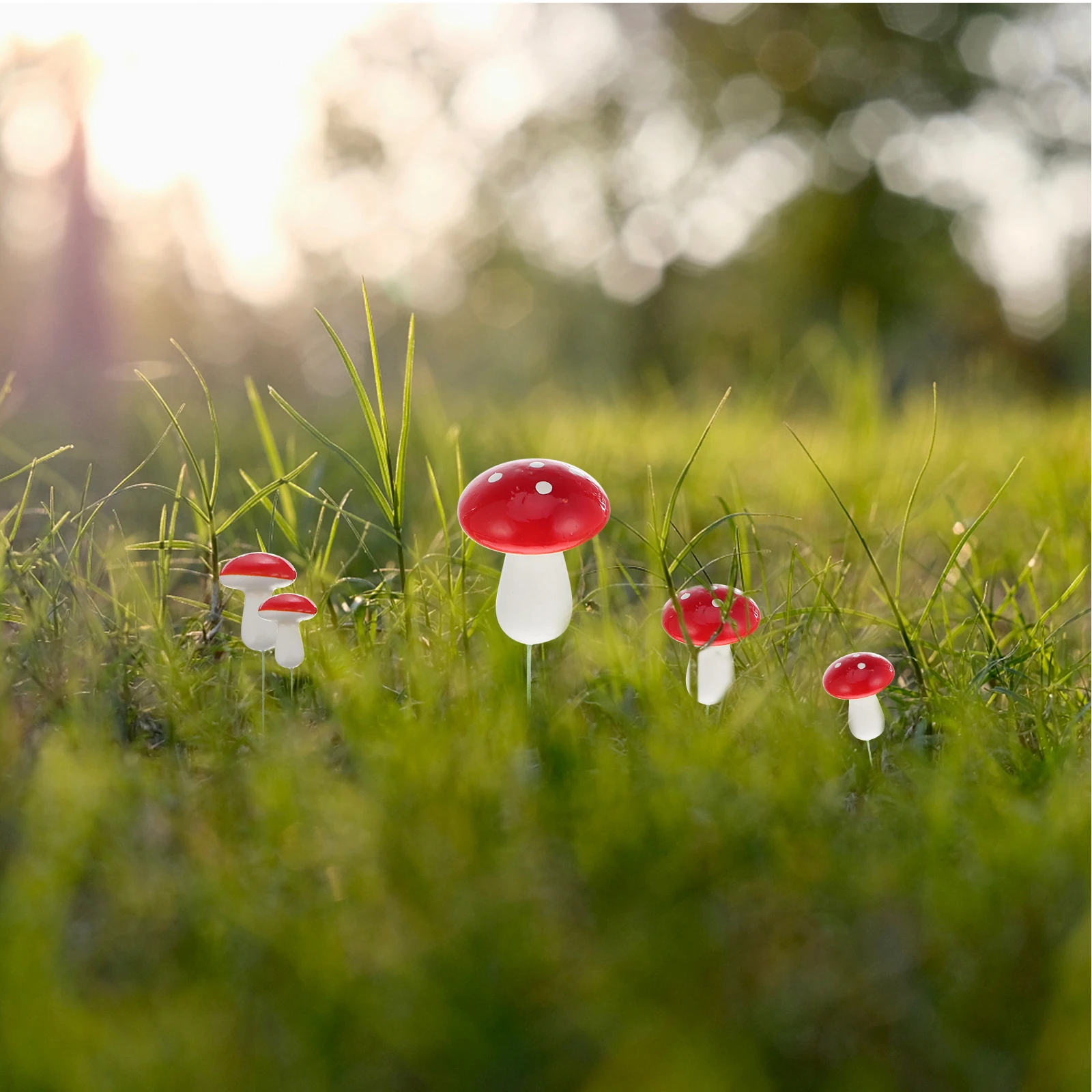 

50pcs Foam Mushroom Insert Decoration Miniature Ornaments for Fairy Garden Micro Landscape Desktop Plant Pot House Decor Bonsai