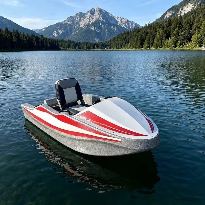 Mini Electric Water Speedboat Kart-Multi-Functional Jet Ski with 52km/h Max Speed 115-150HP 2-Seater for Water Skiing & Surfing