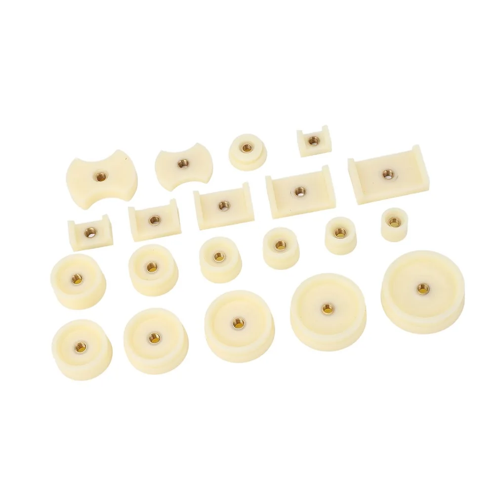 20Pcs Practical White Watch Press Die Kit Plastic Watch Case Fitting Dies Set Watch Case Closer Set Capping Machine