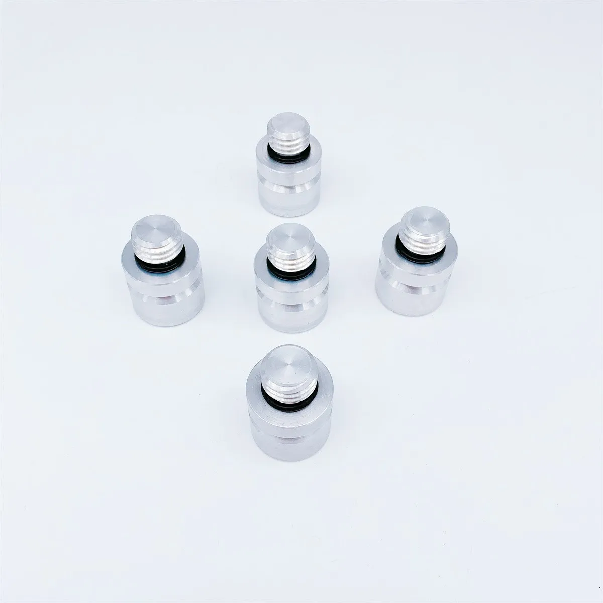 5 PCS  5/8 inch Total station GPS center spiral adapter aluminum parts, prism adapter accessories