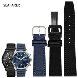 Nylon Watchband Male Suitable for Universal IWC Portuguese Pilot Series 20 | 21 | 22mm Watch Band Canvas Watch Strap Female