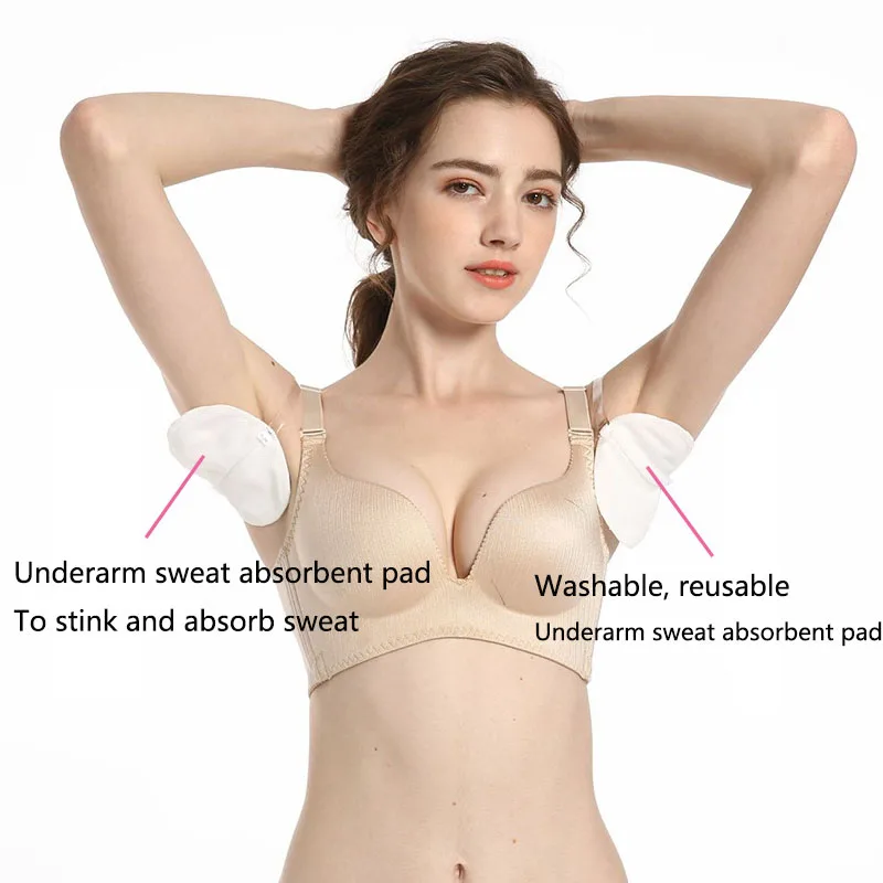 

New Armpit Sweat Pad Can Be Washed Armpit Pad Can Absorb Sweat Deodorize Easy To Wear A Pair of Breathable Lightweight Sweat Pad