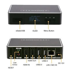 4K@30 H.265/H.264 video encoder and decoder HDMI to IP and IP to HDMI and USB Camera to IP