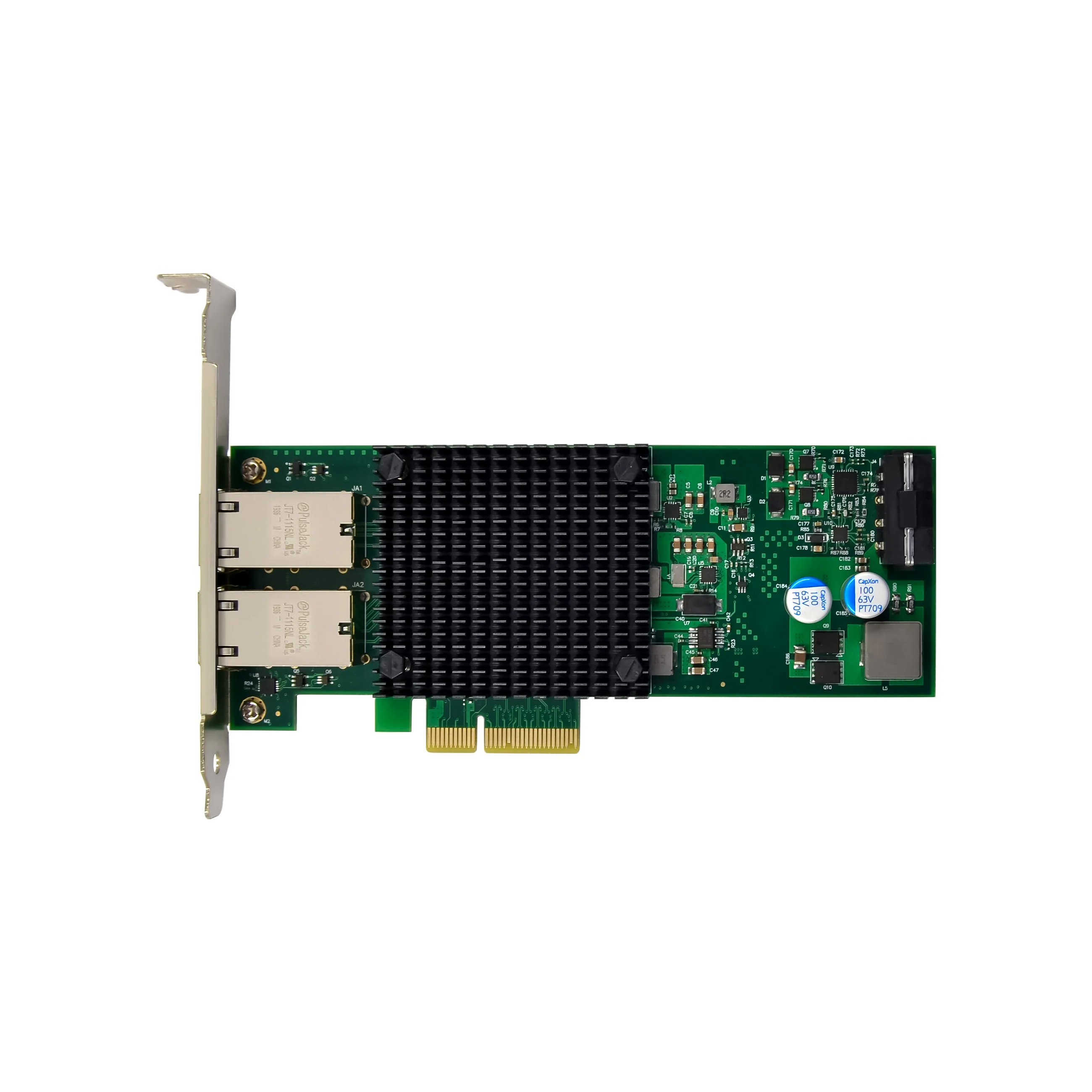 

SUNWEIT ST7298 PCIe3.0 X4 Visual Capture Dual 10G Port Network Card for Laptop Gigabit Server PoE X550 External Wired Stock