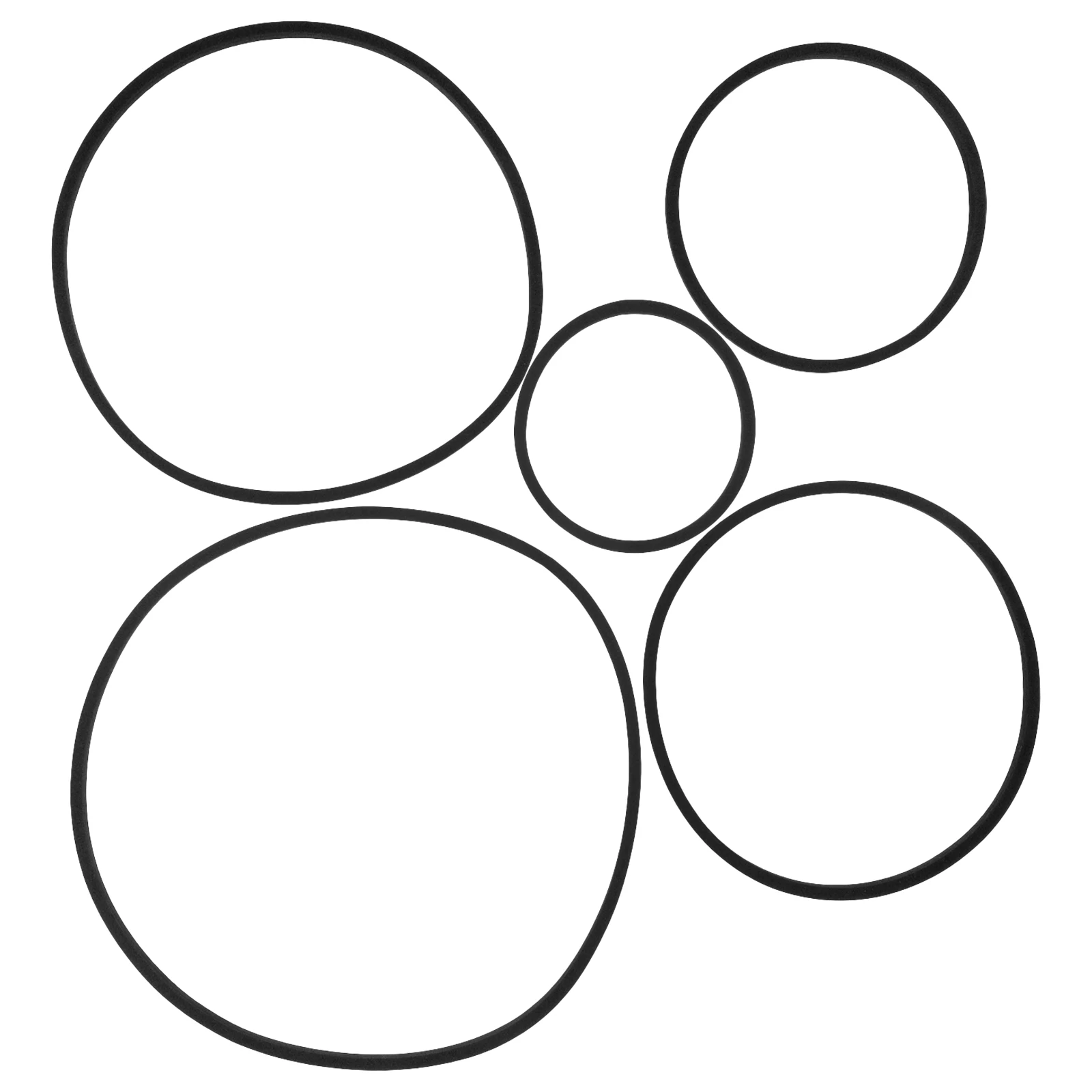 

5 Pcs Plants Fish Tank Grass Retaining Ring Aquarium Decor Betta Feeder Rings Black Feeding Accessories for