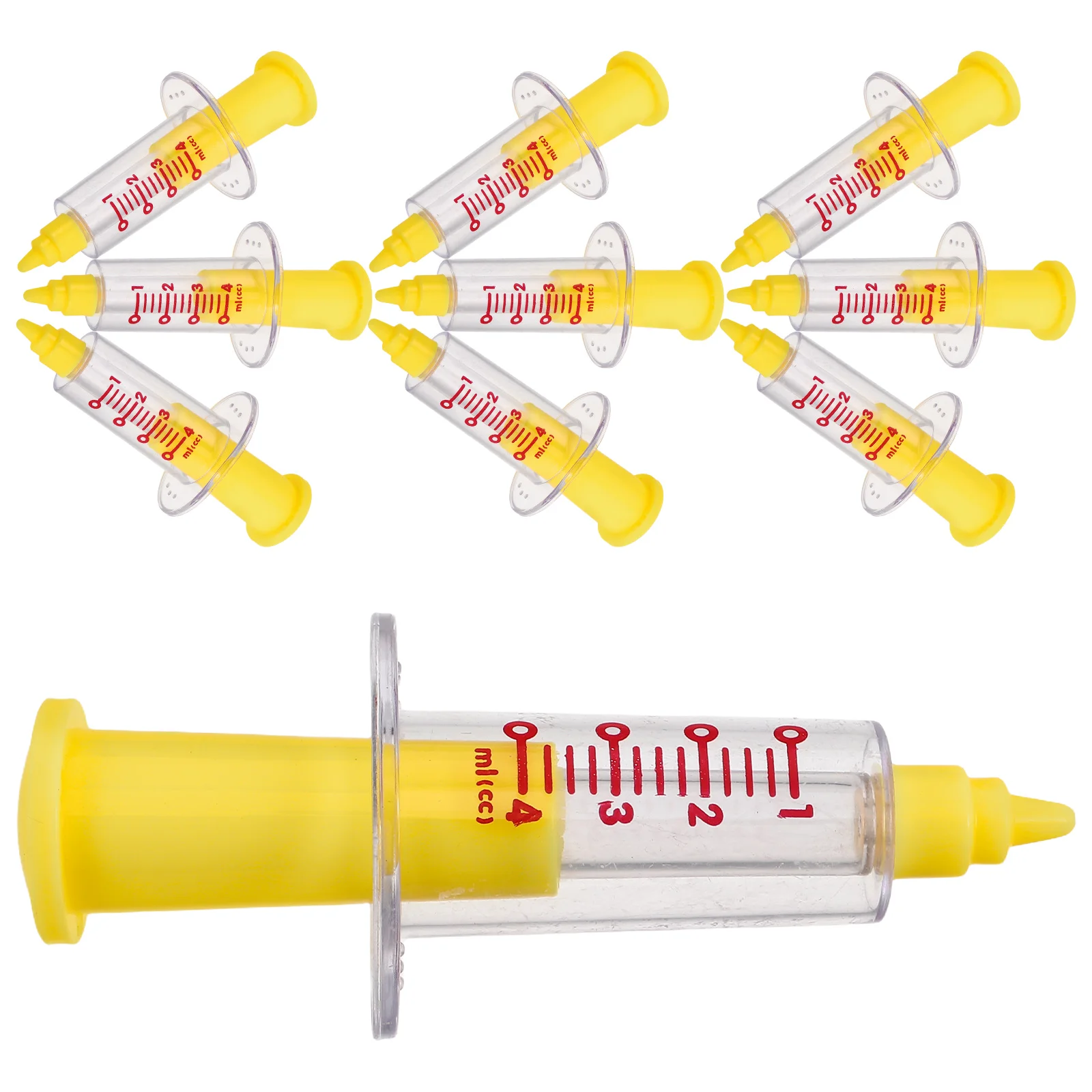 10 Pcs Doctor Syringe Toy Kids Pretend Play Tool Convenient Matches Decor Simulation