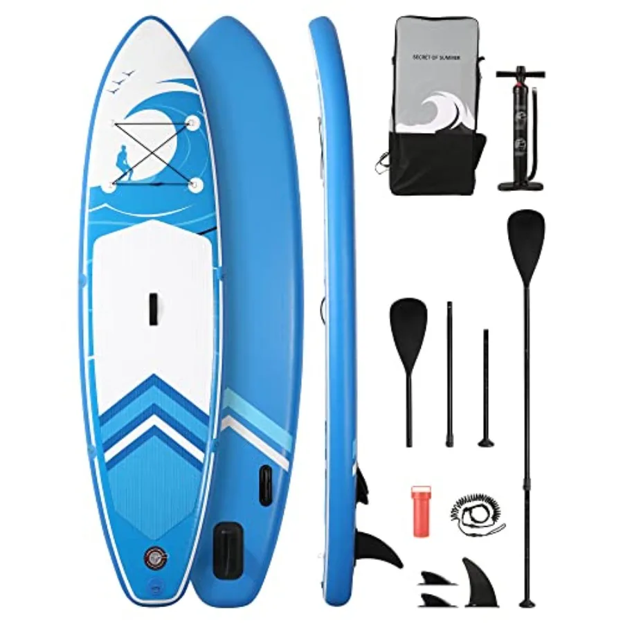 

Stand Up Paddle Board for Adults Youth 6-inch Thick ISUP Board with Carry Bag Fast Pump and Accessories for Paddling Surfing Fi