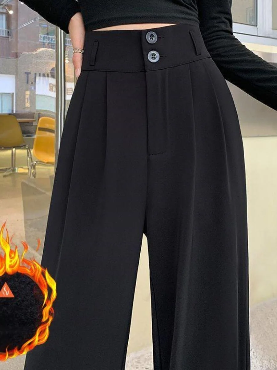 

Bla High Waist Straight Leg Suit Pants Women's Spring Autumn New Sle Small Size Slimming Wide Leg Trousers