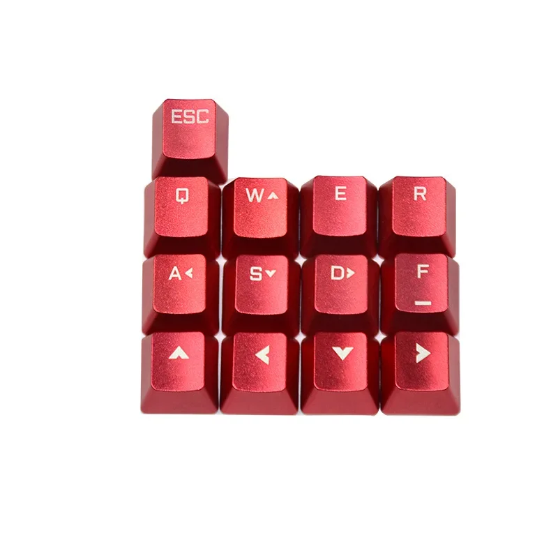 Mechanical keyboard use metal keycap Red Esc Arrows Spacebar 6.25u cherry mx switches keycaps OEM