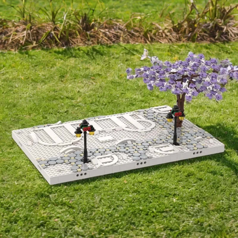 

676 шт. MOC зимняя деревня Санта-офис, модель дисплея, строительные блоки, развивающая игрушка, подарок на день рождения