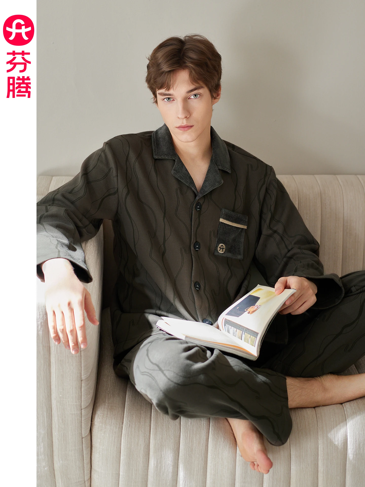 fenteng-hommes-spwear-long-sve-air-coton-loisirs-ample-maison-vetements-ensemble-automne-hiver-confortable-doux-coton-pyjamas