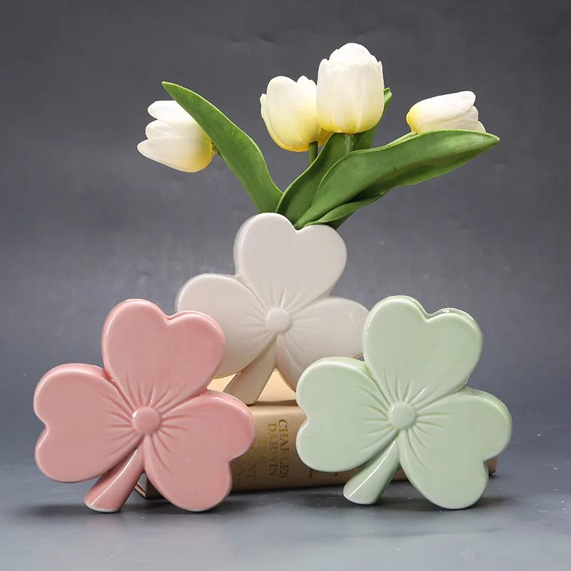 

Художественная керамическая ваза ручной работы для цветочных композиций, декор для дома, гостиной, рабочего стола, балкона, украшение в виде банта, ремесленное изделие