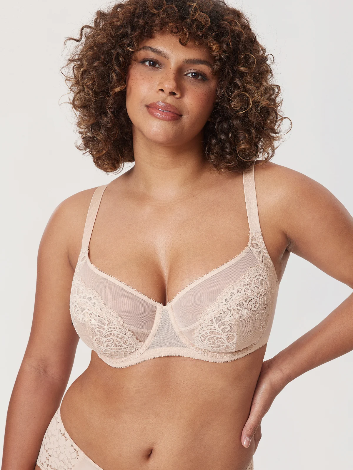 Women\'s Lace Bra Plus Size Full Coverage Underwire Sexy Unlined Bras