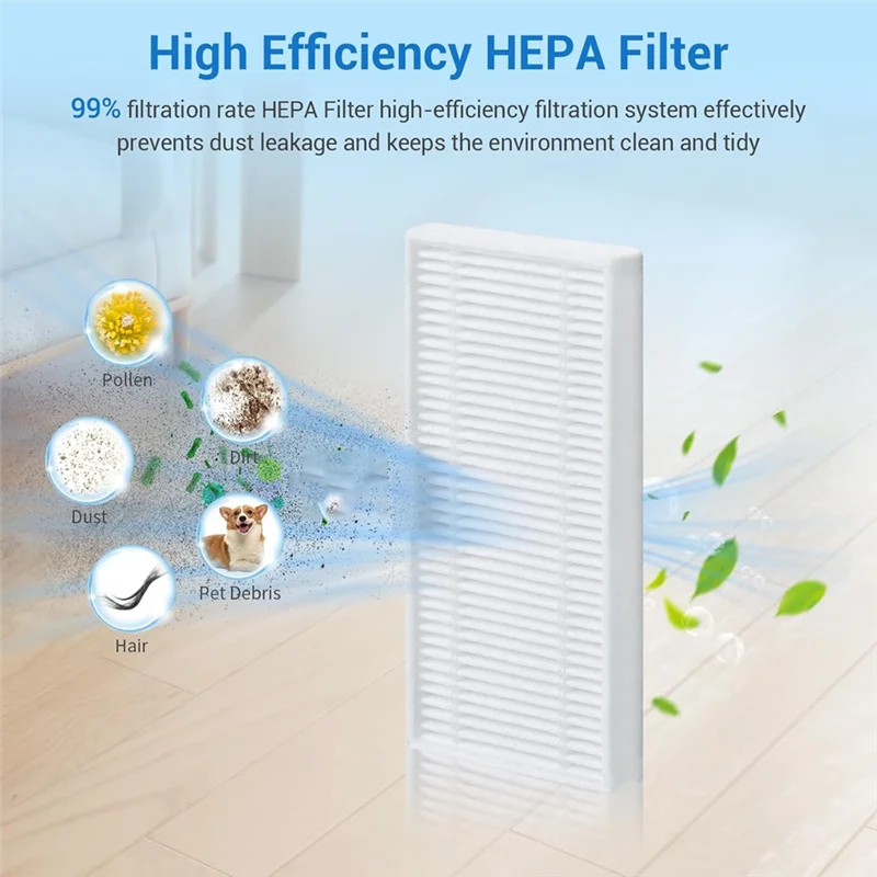 Gran oferta, paquete de 2 piezas de repuesto compatibles con el Kit de accesorios de Robot aspirador Eufy C10, filtro HEPA de cepillo giratorio, Cepillo Lateral