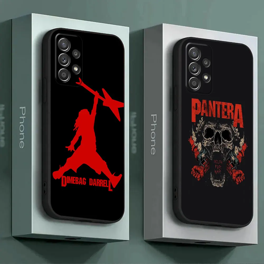 For Samsung Galaxy A55 Case A54 A52S A53 A51 A34 A35 A33 A32 A50 A72 A71 A30 A7 A9 Soft Cover Dimebag Pantera Rock Band Darrell