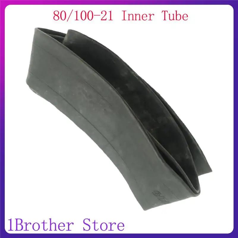Heavy-Duty Motorcycle Inner Tube 21 Inch 80/100-21 Constructed from Quality Butyl Rubber