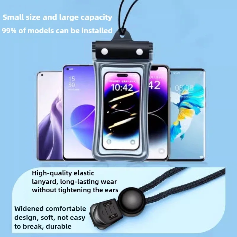 Étui de protection pour téléphone portable, polyvalent, à la mode, pour l'extérieur, avec corde suspendue, écran tactile, étanche, 1 pièce